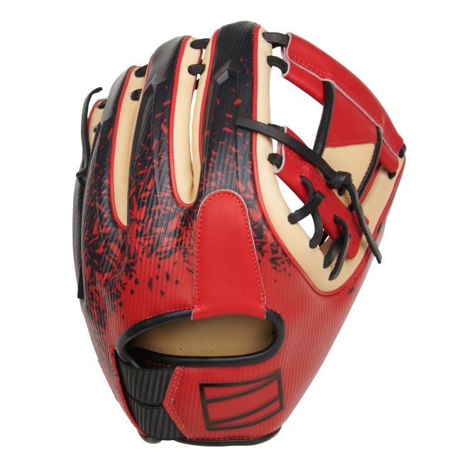 The Rawlings REV1X baseball glove is a revolutionary baseball glove that is poised to change the game of baseball. In an era where advanced statistics and data analysis have become integral to the sport, the REV1X is designed to adapt and excel in the evolving landscape. Years of extensive research and development have culminated in the creation of the REV1X. Rawlings has pushed the boundaries of glove design, discarding traditional concepts and embracing the next generation of technology. The result is a glove that challenges the status quo and delivers unparalleled performance on the field. The REV1X boasts an ultra-lightweight construction that molds to the hand for a form-fitting feel. Thanks to Carbon's Digital Light Synthesis™ (DLS™) technology, the glove achieves a perfect 3-D shape. This cutting-edge manufacturing process also allows for thinner yet sturdier padding, ensuring long-lasting durability without sacrificing protection. The sleek profile of the REV1X maintains its integrity over time, offering consistent performance game after game. One of the key innovations of the REV1X lies in its optimized lattice structure. This unique design provides variable stiffness in the thumb and pinky areas, significantly reducing the glove's weight. Despite the reduction in weight, the REV1X maintains its ability to protect the hand and withstand the rigors of the game. The lace-less web design of the REV1X is another groundbreaking feature. By eliminating the top-of-the-web lacing, Rawlings has enhanced fielding ability, allowing players to make quicker and more efficient plays. Comfort and customization are crucial aspects of any glove, and the REV1X addresses these factors with its adaptive fit system. This system accommodates a wider range of wrist sizes, ensuring a snug and tailored fit that feels like a custom-made glove. The use of world-renowned Heart of the Hide® palm leather padding further enhances comfort and authenticity. Rawlings has employed advanced manufacturing processes and materials to ensure that the REV1X performs at its peak from the moment it's used. Immediate and consistent performance is guaranteed, allowing players to step onto the field with confidence. The Rawlings REV1X baseball glove represents a new era in glove design and performance. With its revolutionary technologies, lightweight construction, improved fielding ability, and customizable fit, the REV1X is poised to reshape the way players approach defense. Embrace the REVolution and experience the future of baseball gloves with the Rawlings REV1X.