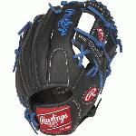 This series offers an exciting collection of a popular pro player designs to give aspiring big leaguers the same glove styling and features of their favorite stars. All of the models in this collection offer Rawlings Youth Pro Taper Fit which incorporates smaller hand openings and lowered finger stalls. This is a perfect solution for the transitioning athlete looking for a pro style model that fits their growing hand size. This is a Josh Donaldson Design Model. Details Age: Youth Brand: Rawlings Map: No Sport: Baseball Type: Baseball Size: 11.25 in Color: BlackRoyal Hand: Right Back: Conventional Player Break-In: 20 Fit: Youth Pro Taper Lace: Durable all leather Level: Youth Lining: Cushioned fingerback lining Padding: Palm and index finger padding for shock resistance Pattern: Baseball Position: Infield Series: Select Pro Lite Shell: Lightweight Leather Shell Type: Baseball Web: Pro I