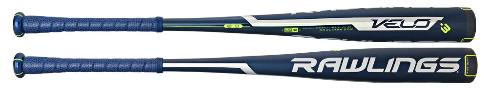 Rawlings 2016 Velo BBCOR Baseball Bat. The smooth-swinging Rawlings Velo™ transforms hitters into an agile force with its game-winning pairing of extreme balance and explosive swing speed. Constructed with Precision-Optimized Performance (pOp 2.0™) technology, the Velo™ is marked by a longer barrel containing an enhanced sweet spot and a Comp-Lite end cap that lowers MOI and increases bat speed. Its stiff alloy handle ensures a consistent feel at the plate while adding strength to each swing. These elements unite to deliver explosive harmony for each athlete choosing a Rawlings Velo™ as their weapon of choice. 2 58 barrel AP - Acoustic-Performance maximizes alloy strength with unyielding ping 0.50 BBCOR Certified Premium synthetic leather grip 1 Year Warranty