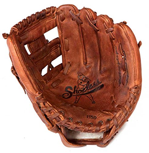 Shoeless Joe's Professional Series 11 1/2-Inch I-Web glove is perfect for infielders due to its length. The I-Web design is versatile and can be used to catch pop flies or grounders, thanks to its ability to quickly stop the spin of the ball for a swift throw and out. All Professional Series baseball gloves from Shoeless Joe come with XRD® foam, providing extreme impact protection and comfort while catching. This 11 1/2-inch glove is suitable for ages 9 and up, and features a classic open back design. The special aged antique tobacco leather is hand-cut and sewn individually, going through a professional break-in process for maximum quality and durability.