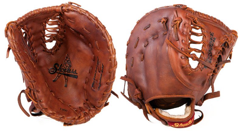 Shoeless Joe 13 inch Tennessee Trapper First Base Mitt (Right Handed Throw) : All styles of Shoeless Joe ball gloves are manufactured using 100% cowhide, tanned and treated with our trademarked Antique Tobacco Tanning Process. After each glove is assembled and hand laced they are hand-rubbed with old time ingredients to soften the leather and give the glove that Game Worn look. All Shoeless Joe gloves are manufactured this exact same way and are Field Ready, with little to no break in time needed at the time of purchase. Whatever you play, baseball, or softball, whatever your position and whatever your age, Shoeless Joe has a ball glove that allows you to play with confidence and will last a lifetime.