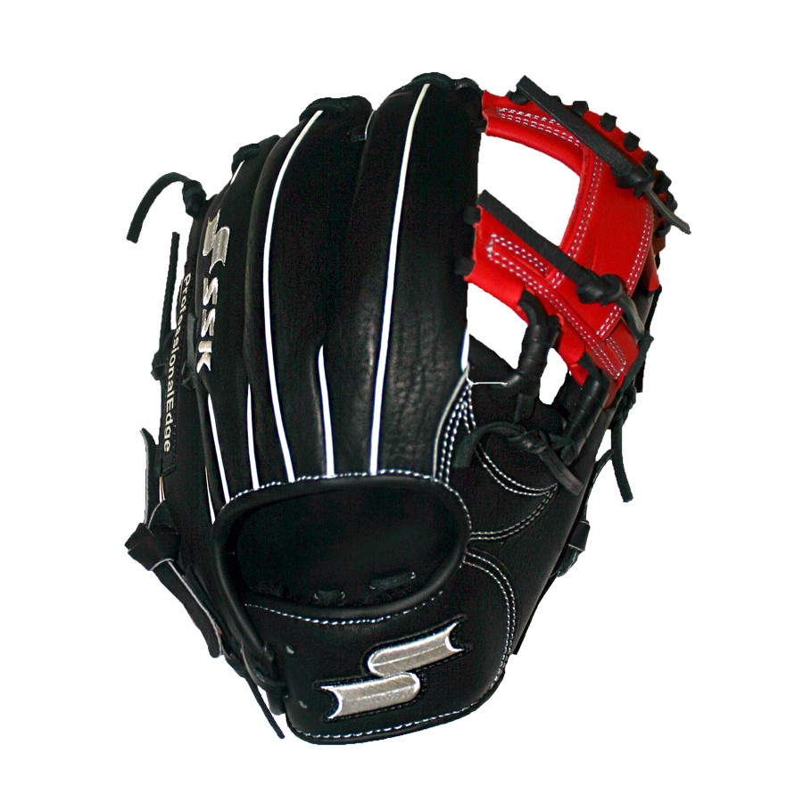 ssk-edge-pro-series-11-5-baseball-glove-i-web-red-right-hand-throw S16150IR-RightHandThrow SSK 083351458676 Preferred Position Infield Size 11.50 Web Classic I Web Premium Cowhide