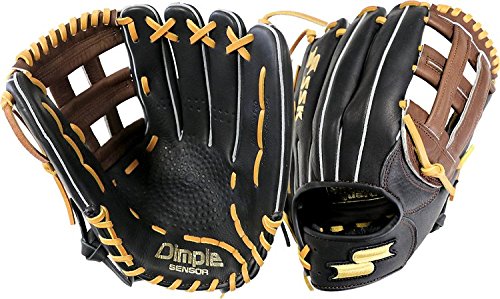 12.5 Inch Pattern, H Web, Top Grain Steerhide Leather, Top Grain Leather Lacing, Dimple Sensor Technology, Padded Shock Guard for extra palm protection, Fabric finger stalls for added comfort and with moisture-wicking properties, Shokunin Craftsmanship. The Highlight Pro Series features the patented Dimple Sensor Technology. Padded Shock Guard for extra palm protection. Made of top grain steerhide leather for durable, lightweight, soft, quick break-in. Fabric finger stalls for added comfort and with moisture-wicking properties to avoid slippage.    