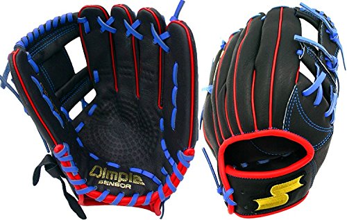 ssk-jb9-javier-baez-black-blue-red-youth-baseball-glove-11-5-right-hand-throw S19JB9903R-RightHandThrow SSK 083351452100 11.5 Inch Pattern model Modeled after Javier Baez’s pro-level glove Top