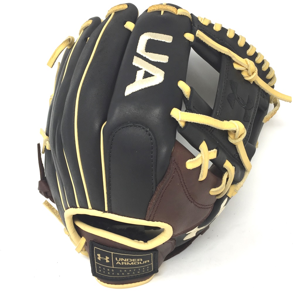 The choice series from Under Armour coffee black genuine soft leather. Intermediate to adults looking for a quality glove at a great price. Premium grade leather. Hand crafted performance.