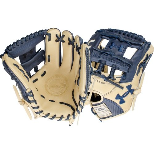 under-armour-genuine-pro-11-5-i-web-baseball-navy-glove-right-hand-throw UAFGGP-1150INACR-RightHandThrow Under 029343046940 Navy and cream design Right hand throw 11.5 inches infield model