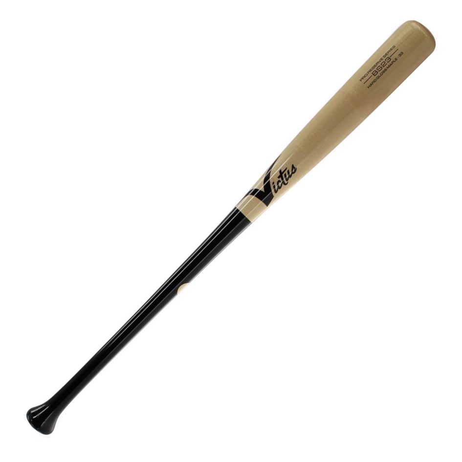 victus-bs23-black-natural-maple-pro-reserve-wood-baseball-bat-33-inch-30-oz VRWMBS23-BKNT-33 Victus 819128029363 Slightly End Loaded Swing Weight Ink Dot Certified To Prove Slope