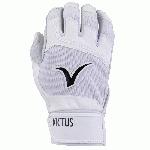 victus debut 2 batting gloves white white adult medium