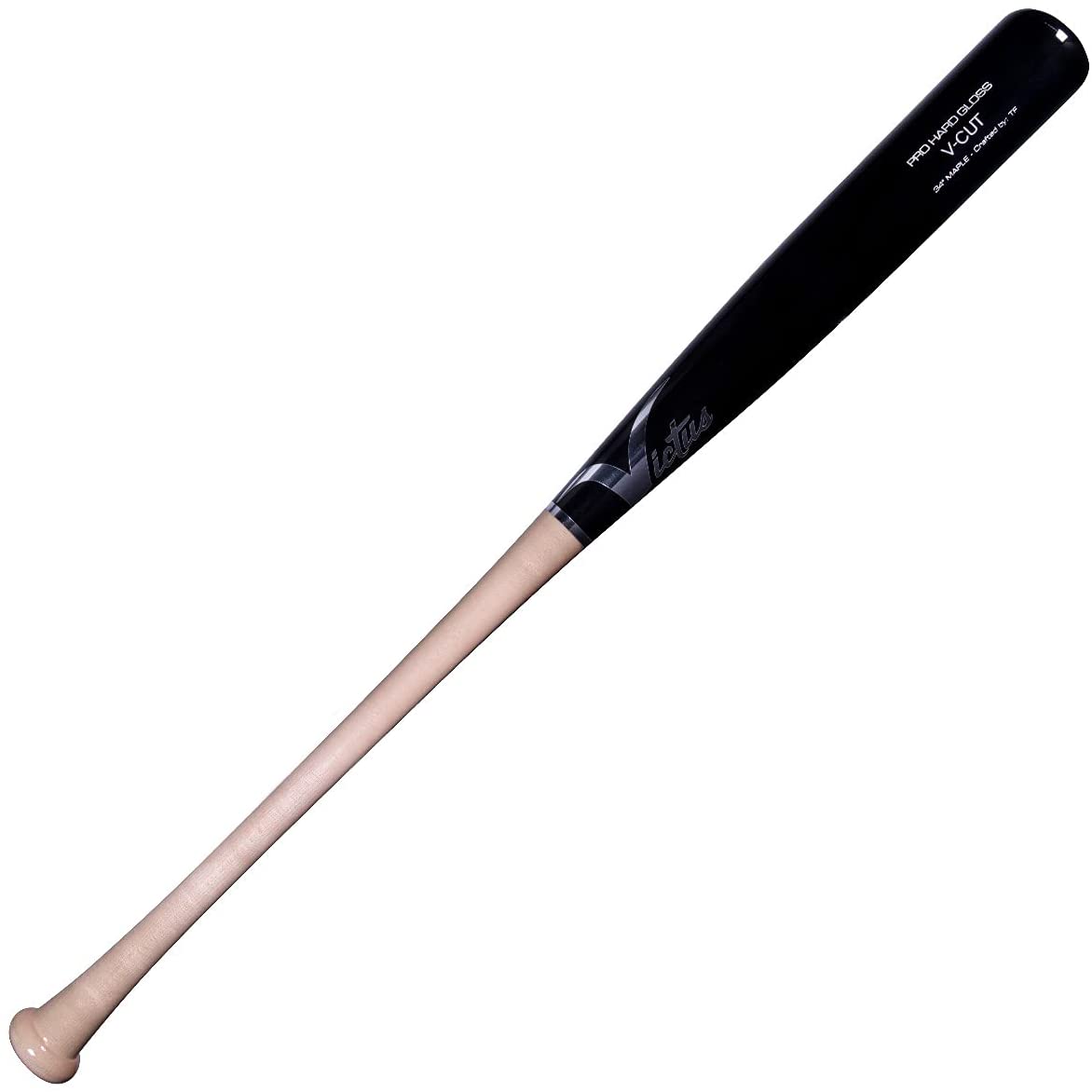 victus-v-cut-natural-black-wood-baseball-bat-33-inch VGPC-N-BK-33 Victus   Wood Maple Drop Weight Approx. -3 Big League-grade ink dot