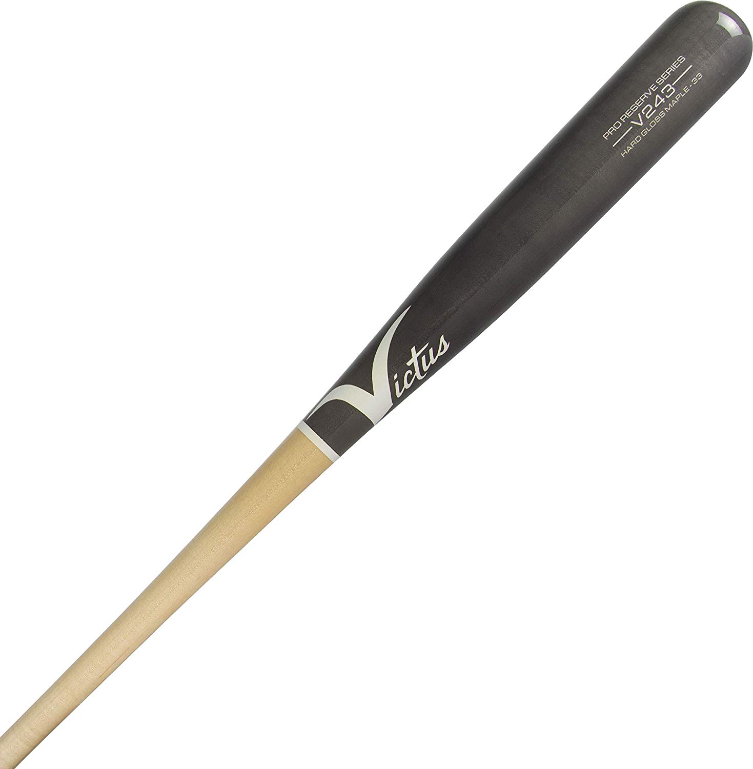 victus-v243-natural-gray-maple-pro-reserve-3-wood-baseball-bat-33-inch VRWMV243-NGY-33 Victus 819128025839 Approximately -3 length to weight ratio Slightly End-Loaded Maple with ProPACT