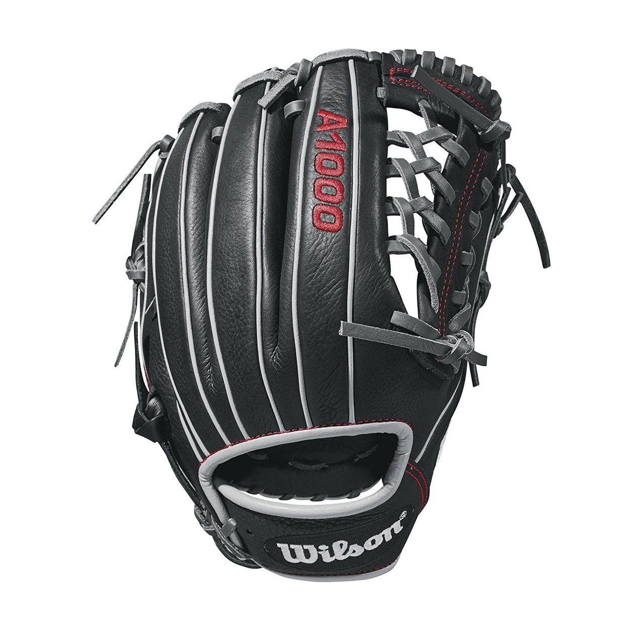 The 11.5 Wilson A1000 glove is made with a Pro laced T-Web and comes in left- and right-hand throw. It's the right choice for utility players all over the diamond looking to make a splash. Wilson new A1000 line of ball gloves is built with Pro stock patterns you see in Major League stadiums everywhere, in a soft, but sturdy leather that's ready for game play right away. These A1000 models are made of hand-designed patterns from the Wilson Baseball team, optimized for quicker break-in so you can take the field with it right away.