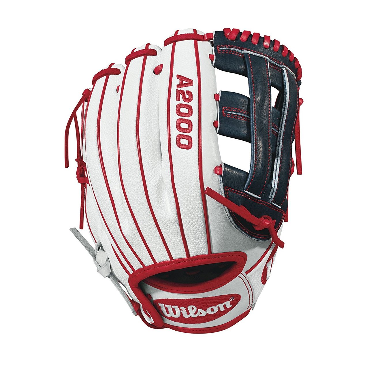 One of the best athletes in softball carries one of the hottest gamers. Sierra Romero's A2000® SR32 GM stands out with white SuperSkin™ and navy and red accents -- the type of piece that's set to make a statement the way Sierra will for years to come.     The Wilson A2000® fastpitch line is a serious glove for a serious player. The 2018 lineup is created with the Custom Fit™ System so that every fastpitch player can have a glove that Fit™s her hand -- no matter how tight she wears it. The superior feel and durability come from the premium Pro Stock leather that breaks in perfectly and lasts from one season to the next.       