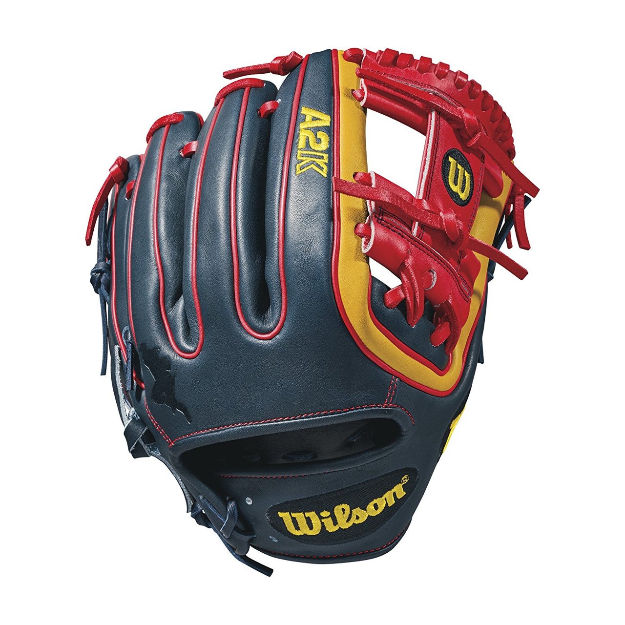 For Brandon Phillips and his 2018 A2K® DATDUDE GM, this season is all about a new team, but the same flashy custom. Brandon's new gamer has made a splash and why not The new design pops. We'd expect nothing less. The A2K®, Wilson's most premium series of baseball glove, is made with Pro Stock Select leather chosen for its consistency and flawlessness -- the ideal leather for a glove. Glove Master Craftsman Shigeaki Aso designs all gloves in the A2K® line with Rolled Dual Welting™ to provide long-lasting shape, Double Palm Construction for maximum pocket stability and extra shaping from our craftsmen so all A2K®s break in quicker and last longer.