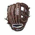 The 11.5 Wilson A900 Baseball glove is made for young, advanced ballplayers looking to get an edge on the diamond. This WTA09RB18115 is made with an h-web, and its low profile heel gives the glove the necessary flexibility to open the palm and pocket, making fielding ground balls easier. Wilson A900 gloves are made with a cool, old-school look of dark brown leather and don't require any break-in period. Grounders, line drives and fly balls don't stand a chance with a glove that's ready when you are.