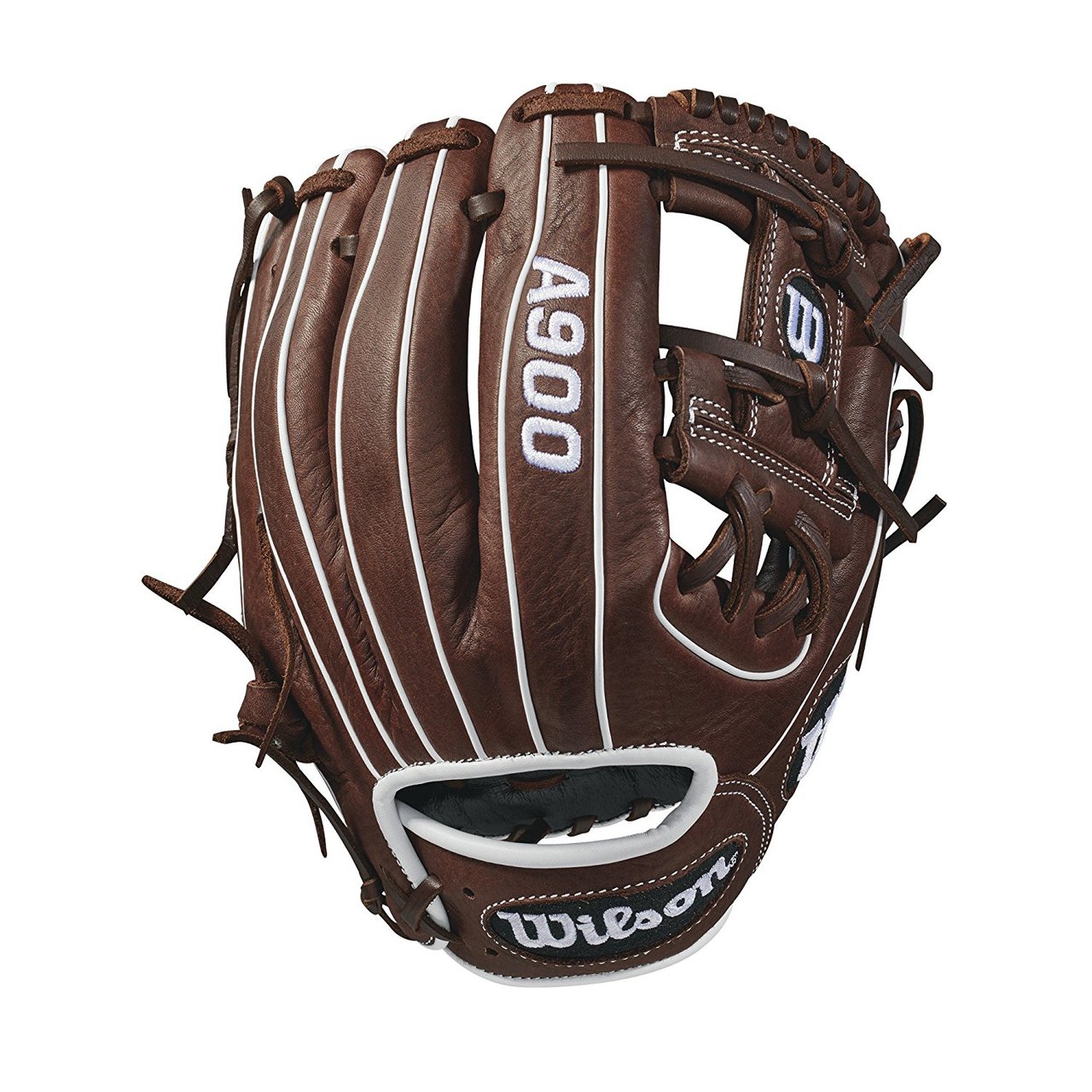 The 11.5 Wilson A900 Baseball glove is made for young, advanced ballplayers looking to get an edge on the diamond. This WTA09RB18115 is made with an h-web, and its low profile heel gives the glove the necessary flexibility to open the palm and pocket, making fielding ground balls easier. Wilson A900 gloves are made with a cool, old-school look of dark brown leather and don't require any break-in period. Grounders, line drives and fly balls don't stand a chance with a glove that's ready when you are.