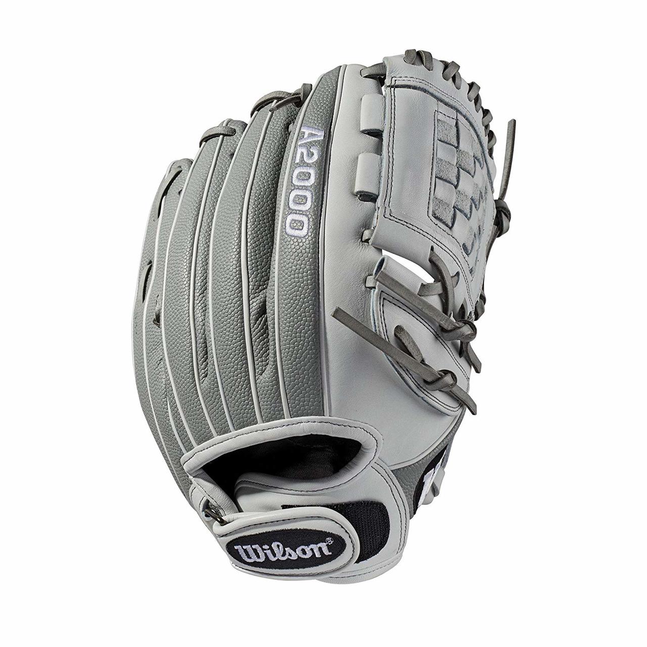 Pitcher model; fast pitch-specific model; available in right- and left-hand Throw Comfort Velcro wrist closure for a secure and comfortable fit and d-fusion pocket pad creates no sting catch zone Grey SuperSkin, twice as strong as regular leather, but half the weight Pro Stock leather for a long lasting glove and a great break-in Dual welting for a durable pocket