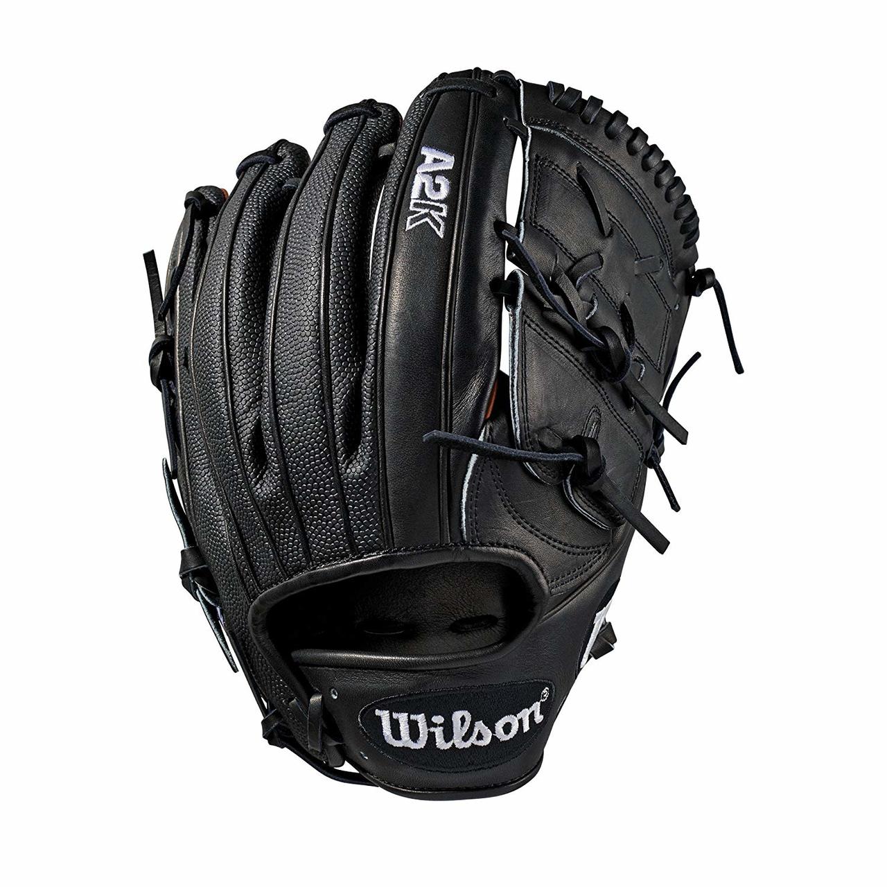 wilson-2019-a2k-baseball-glove-12-inch-right-hand-throw WTA2KRB19B2112SS-RightHandThrow Wilson 887768701840 Pitcher model; 2-piece web; available in right- and left-hand Throw Black