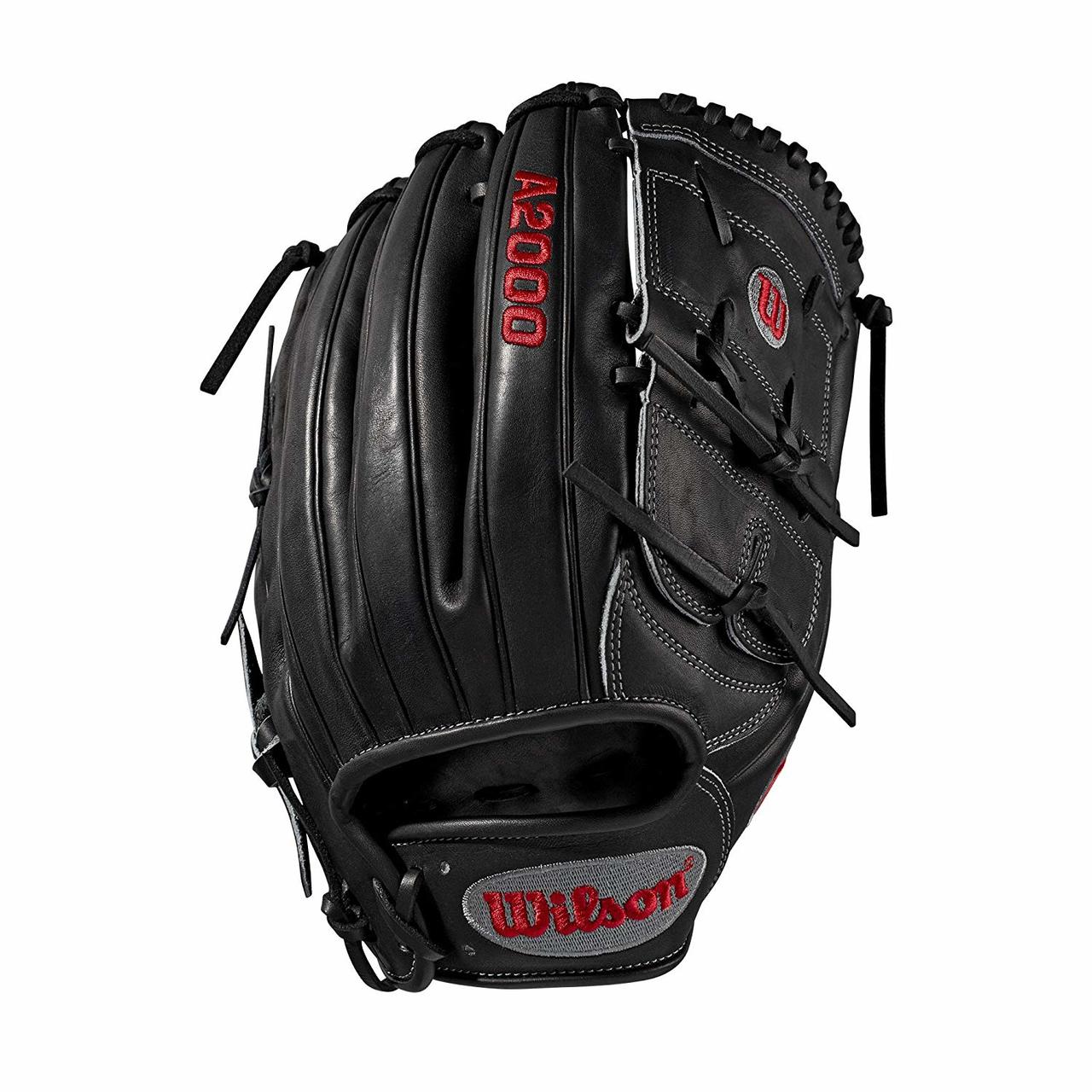 wilson-a2000-12-5-baseball-glove-2019-right-hand-throw WTA20RB19125-RightHandThrow Wilson 887768701987 12 inch pitchers glove Pitcher WTA20RB19B125 Two-piece web Black Pro Stock