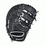 A2000 1617 SS - 12.5 Wilson A2000 1617 Super Skin Firstbase Baseball GloveA2000 1617 Super Skin 12.5 Firstbase Baseball Glove - Right Hand Throw A2000 1617 Super Skin 12.5 Firstbase Baseball Glove - Left Hand Throw WTA20RB171617SSWTA20LB171617SSThe A2000 1617 SS is Wilson's largest first base mitt, at 12.5 . It comes with a Double Horizontal Bars Web, with a combination of Pro Stock Leather and Super Skin for long-lasting use, as well as increased durability and lighter weight.The A2000 Super Skin baseball glove series is the utility player of the Wilson lineup. A versatile mix of Pro Stock Leather and man-made Super Skin makes the glove stonger, lighter and easier to break in that the all-leather A2000. 12.5 1st Base MittDouble Horizontal Bars WebPro Stock Leather combined with Super Skin for a light, long lasting glove and a great break-inDual Welting for a durable pocketDriLex Wrist Lining to keep your hand cool and dryAvailable in right hand throw and left hand throwFirstbaseBoth12.25 Double Horizontal BarsPro Stock Leather A2K 2800A2000 2800 A2000 T-shirtWilson Glove Care KitAso-San Glove Mallet Aso breaks in a first base mitt