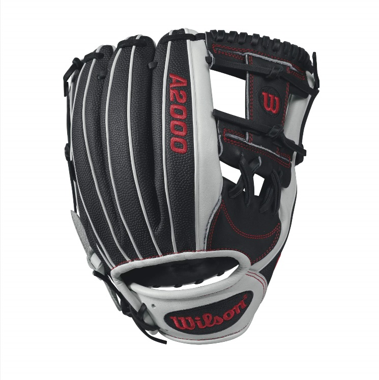 wilson-a2000-1787-superskin-baseball-glove-whiteredblack-11-75inch-right-hand-throw A20RB171787SS-RightHandThrow Wilson 887768499419 A2000 1787 SS - 11.75 Wilson A2000 1787 Super Skin Infield