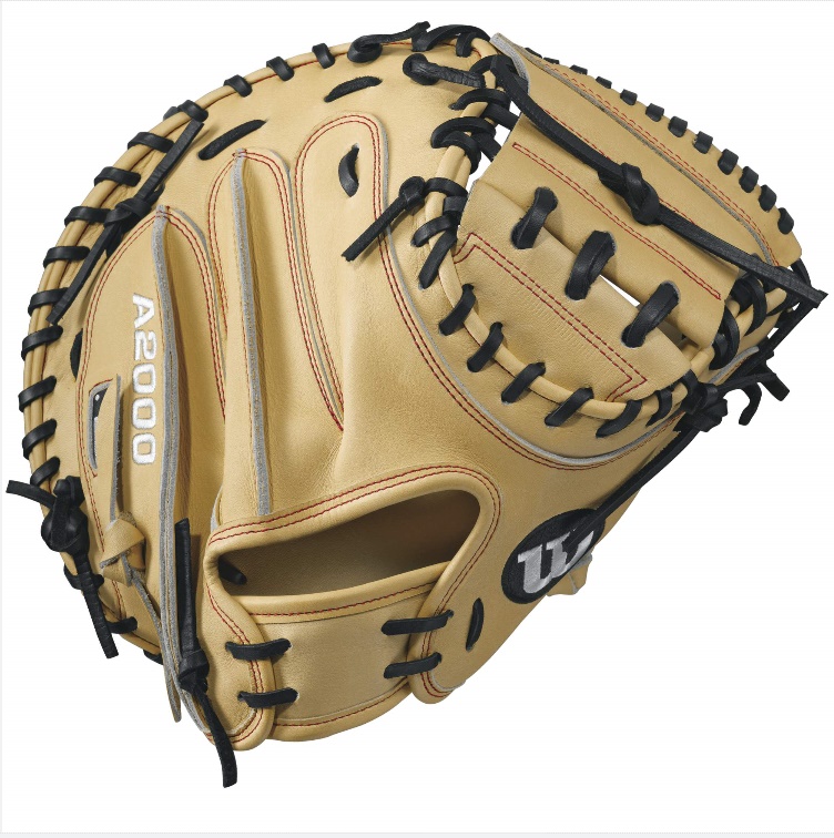 A2000 CM33 33 inch Wilson A2000 CM33 Catchers Mitt. The all new 33 A2000 CM33 has a deeper pocket and catching area for better control and the pattern was designed for better scooping of balls in the dirt. The heel pad is thinner than traditional catcher's mitts so that the glove is lighter and will break in quick. This also encourages a quicker transfer from mitt to throwing hand. Runners will quickly learn to not test you. Constantly improving patterns. Materials that perform. Meticulous dependable construction. The evolution of the A2000 baseball glove has been driven by insights from the Wilson Advisory Staff. This is why hard working players love its unmatched feel, rugged durability and perfect break-in.33 Catcher's ModelHalf Moon WebExtended PalmMLB Most Popular Catcher's Mitt PatternPro Stock Leather for a long lasting glove and a great break-inDriLex Wrist Lining to keep your hand cool and dryCatcherRHT 33 Pro Stock Leather.   The most famous baseball glove, the Wilson A2000, just keeps getting better. The Wilson glove team is constantly refining the A2000 Pro Stock patterns with the insights of hundreds of MLB players every season, and applying those alongside the innovative technology that has made the glove so popular among ballplayers at all levels. Made with Pro Stock leather -- identified specifically for ball gloves long before it reaches your hand and expertly-chosen -- the A2000 is built to break in perfectly and last for multiple seasons. But even long after break-in, technological components such as Dual Welting maintain a durable pocket and long-lasting form. Some Wilson A2000s are made with SuperSkin, a proprietary material that increases durability and lightens the weight of the glove.       Pro Stock Leather   Dual Welting   SuperSkin                      Craftsmanship Wilson's commitment to quality and craftsmanship starts at the diamond, continues in production, then carries onto the field. Shigeaki Aso, Wilson's Glove Master Craftsman and his team have countless conversations with Wilson's hundreds of Pro Advisory Staff players, partnered college programs, elite travel ball players and more. That information is used to develop and improve the Wilson glove line, which is then meticulously built by expertly trained craftsmen.                        