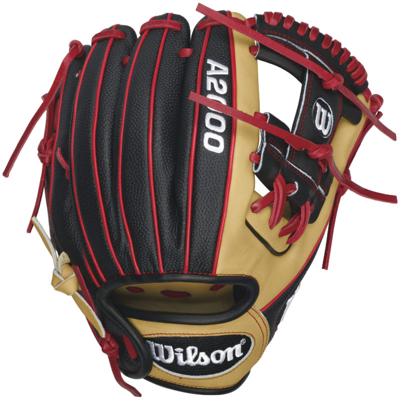 Work the field with Dustin Pedroia's 2016 A200 DP15 SS now with SuperSkin. Featuring the Pedroia Fit, this glove is perfect for the middle infielder with smaller hands or those looking for a snugger fit.  With the addition of SuperSkin, the A2000 DP15 SS is lighter weight, easier to break in, and even more durable. It also includes extra-long laces and double X laces to secure the H-web to the pocket. Just like Dustins glove, the heel felt is removed to allow you to better feel the ball. The A2000 SuperSkin Baseball glove series combines ProStock Leather with the durable, man-made SuperSkin material. SuperSkin is lightweight and durable making your baseball glove break in easier and last longer. Throwing hand RIGHT glove size: 11.50 inches. 11.5 inch. Infield Glove H-Web Dustin Pedroia Fit. Tight fit, long laces, smaller hand opening and low profile heel Extra Long Laces Low Impact Heel Pro Stock Leather combined with SuperSkin for a light, long lasting glove and a great break-in Dual Welting for a durable pocket. DriLex Wrist Lining to keep your hand cool and dry.