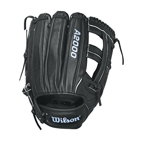 Wilson A2000 Baseball Glove EL3 Game Model 11.75 inch. The Wilson A2000 puts unbeatable craftsmanship in the palm of your hand. Wilson spent countless hours working with MLB players to further refine the glove that has outperformed and outlasted all others for over 55 years. This line is expertly constructed with world famous Pro Stock Leather to provide durable performance game after game. The result – the perfect glove for hardworking players everywhere. The A2000 EL3 GM was developed by Master Craftsman Aso-San for third baseman Evan Longoria.  The D-shaped deep pocket in this Game Model Glove is perfect for the hot corner. Designed with the classic look Evan prefers, the Wilson A2000 EL3 GM features black leather and laces and a cross web. Experience a glove made with unbeatable performance that was designed for the pros and now for you. 11.75 Inch Pattern. Colorway Black Carolina Blue. Cross Web. Dri-Lex Wrist Lining - Ultra-Breathable, Moisture Wicking Material. Ideal for Infield. Pro Stock Leather - Long-Lasting Structure, Great Break-In. Pro Stock Patterns. Rolled Dual Welting - Allows Glove to Retain Shape Better Over Time.