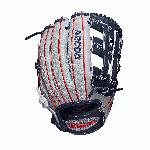 12 infield glove Dual post web Grey SuperSkin, twice as strong as regular leather, but half the weight Navy/Red Pro Stock leather for a long lasting glove and a great break-in Sierra Romero game WTA20RF19SR32GM