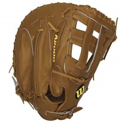 Wilson A2000 First Base Mitt BB1883 Tan 12 inch (Left Handed Throw) : The Wilson A2000 puts unbeatable craftsmanship in the palm of your hand. Wilson spent countless hours working with the MLB players to further refine the glove that has outperformed and outlasted all others for almost 60 years. The line is expertly constructed with world famous Pro Stock leather to provide durable performance game after game. The result the perfect glove for hardworking players everywhere.