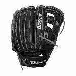 Step up your game with the Wilson A2000 G4 SS. This incredibly long lasting baseball glove was developed with a reinforced H-Web to maintain as shallow of a pocket as possible, and the 11.5 length is perfect for middle infielders. The combination of SuperSkin and Pro Stock Leather mean you'll be using the A2000 G4 SS season after season. Wilson spent decades working with MLB players to refine the A2000 baseball glove so that it outperforms and outlasts all others. This A2000® SuperSkin™ baseball glove combines ruggedly durable Pro Stock™ Leather with a stronger, lighter, and softer man-made material, SuperSkin, to speed up break in, lower your reaction time and repel moisture. 11.5 Infield Model. Reinforced H-Web. Pro Stock Leather combined with SuperSkin™ for a light, long lasting glove and a great break-in Dual Welting for a durable pocket DriLex Wrist Lining to keep your hand cool and dry.