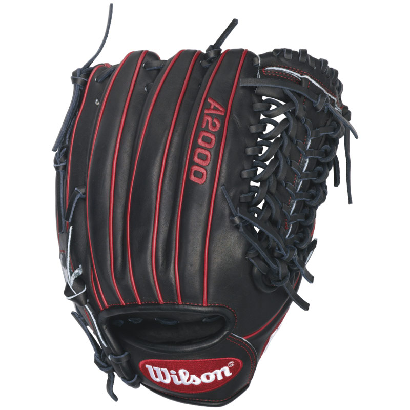 wilson-a2000-gg47gm-baseball-glove-12-25-right-handed-throw-a20rb16gg47gm-baseball-glove A20RB16GG47GM-Right Handed Throw Wilson 887768359768 The black and red A2000 GG47 GM Baseball Glove fits Gio