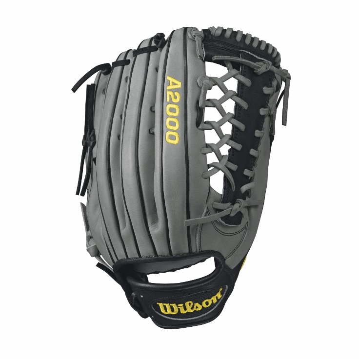 wilson-a2000-kp92-outfield-baseball-glove-greyblack-12-5inch-right-hand-throw A20RB17KP92-RightHandThrow Wilson 887768499389 A2000 KP92 - 12.5 Wilson A2000 KP92 Outifeld Baseball GloveA2000 KP92