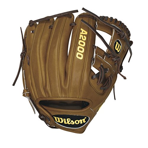 Wilson A2000 Baseball Glove. H Web, Pedroia Fit, Game Model for Dustion Pedroia. Wilson A2000 DP15 Baseball Glove 11.50 Inch A20RB15DP15GM. 11.5 Inch Baseball Infield Model. Dustin Pedroia’s Game Model Glove. Extra Long Lacing. Low Impact Heel. Rolled Dual-Welting for quicker break in. Pro Stock Leather for a long lasting glove and a great break-in. DriLex Wrist Lining to keep your hand cool and dry. One of the most popular A2000 over that last few years. The Wilson A2000 DP15GM is made to the exact specifications that Dustin Pedroia uses in games. This A2000 is perfect for any middle infielder that is looking for a smaller glove that provides extra feel. The DP15GM Wilson A2000 Baseball Glove is the exact same glove Dustin Pedroia uses on the field and features a few special changes designed specifically for him. The heel of this Wilson A2000 has no heel pad for a better feel of the ball and the lacing is extra-long. The web on this A2000 Baseball Glove is an H-web design perfect for middle infield and designed to provide a proper shape for a perfect pocket. While this Dustin Pedroia Wilson A2000 Baseball Glove looks and feels amazing, the construction of the glove is where the quality comes from. The glove is made from Wilson’s Pro Stock Leather to provide the best possible feel and durability that will outlast and outperform the competition. Designed in saddle tan with dark brown laces, this glove gives you the look and performance that All-Stars demand. Wilson A2000 DP15 Baseball Glove 11.50 inch A20RB15DP15GM. For over 55 years Wilson has been producing gloves that outlast and outperform the competition. Spending countless hours with MLB players, Wilson has refined the A2000 to a level of complete perfection. This year, the A2000 lineup consists of gloves that meet and exceed the expectations of ball players from around the world.