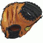 A2000 Pudge - 32.5 Wilson A2000 PUDGE Catcher Baseball GloveA2000 PUDGE 32.5 Catcher s Baseball Glove - Right Hand ThrowWTA20RB17PUDGEThe A2000 Pudge catcher's mitt was built from input of one the game's greatest catchers, Ivan Rodriguez. With his insights, Wilson made a 32.5 glove with a wider 12 Moon Web along with a stiffer thumb and extended palm for increased mobility and durability, as well as reduced rebound. The Dri-Lex wrist lining helps move moisture away from your skin to keep you cool and comfortable through every inning. Constantly improving patterns. Materials that perform. Meticulous dependable construction. The evolution of the A2000 baseball glove has been driven by insights from the Wilson Advisory Staff. This is why hard working players love its unmatched feel, rugged durability and perfect break-in.32.5 Catcher's ModelHalf Moon WebPro Stock Leather for a long lasting glove and a great break-inDual Welting for a durable pocketDriLex Wrist Lining to keep your hand cool and dry CatcherRHT12 Moon WebPro Stock Leather A2000 1790 SS A2000 CM33 Wilson A2000 T-Shirt A2000 Glove Care Kit Aso-San Glove Mallet Aso breaks in a Catchers Mitt