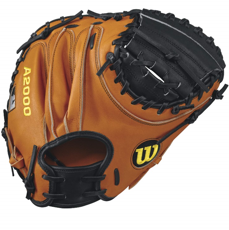 wilson-a2000-road-pudge-catchers-mitt-blackorange-tan-32-5inch-right-hand-throw A20RB17PUDGE-RightHandThrow Wilson 887768499433 A2000 Pudge - 32.5 Wilson A2000 PUDGE Catcher Baseball GloveA2000 PUDGE