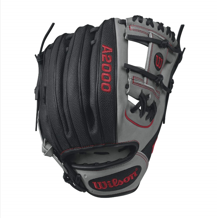 wilson-a2000-superskin-1788-baseball-glove-greyred-11-25inch-right-hand-throw A20RB171788SS-RightHandThrow Wilson 887768499396 A2000 1788 SS - 11.25 Wilson A2000 1788 Super Skin Infield