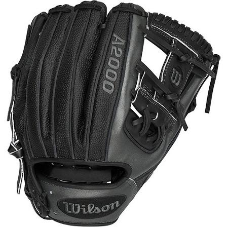Wilson's superskin A2000 gloves have Pro Stock leather with a stronger, lighter, and softer man-made material, superskin used on the back of the glove.