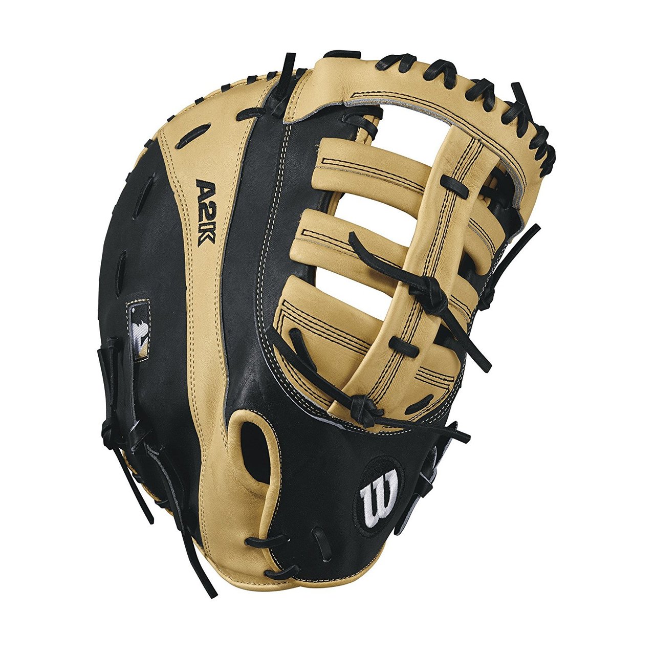 wilson-a2k-2800-12-inch-first-base-mitt-left-hand-throw WTA2KLB172800-LeftHandThrow Wilson 887768502058 Reinforced single post web Double heel break design Pro stock leather