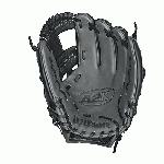 Wilson A2K Baseball Glove 1787 model 11.75 inch. 11.75 Inch Pattern Wilson Baseball Glove. 3X More Craftsman Shaping - Reduces Break-In, Ensures Ideal Pocket Structure. Color Black With Dark Grey And Red. Double Palm Construction - Prevents Premature Wearing of the Leather in the Palm. I-Web with Double X Laces. Ideal for Infield Play. Maximum Pocket Stability. Pro Stock Select Leather - Cut From Top 5% of All Wilson Leather Hides. Rolled Dual Welting - Allows Glove to Retain Shape Better Over Time.