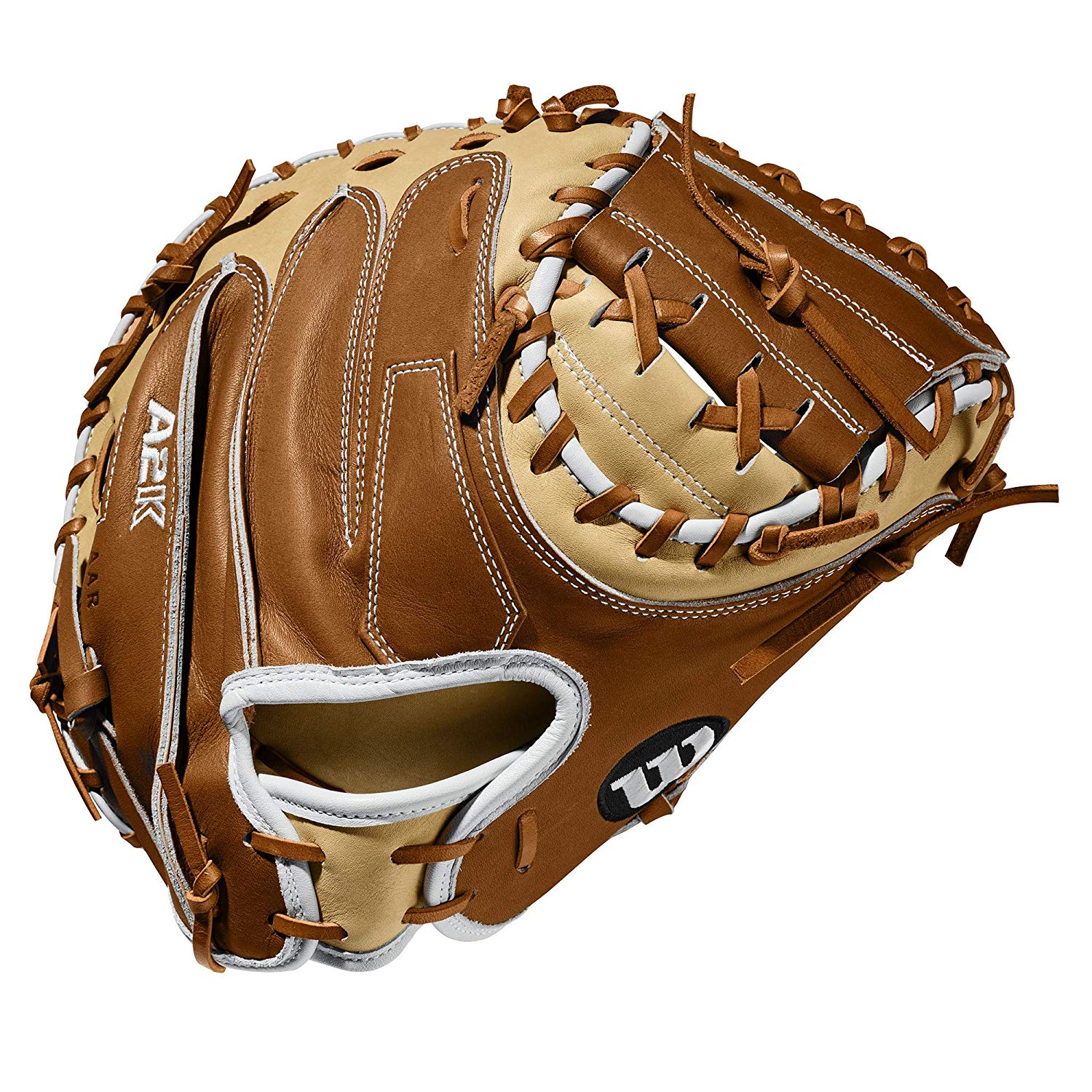 wilson-a2k-catchers-mitt-m1-33-5-right-hand-throw WTA2KRB20M1-RightHandThrow Wilson 887768815288 Half Moon Web and three times more shaping to help reduce