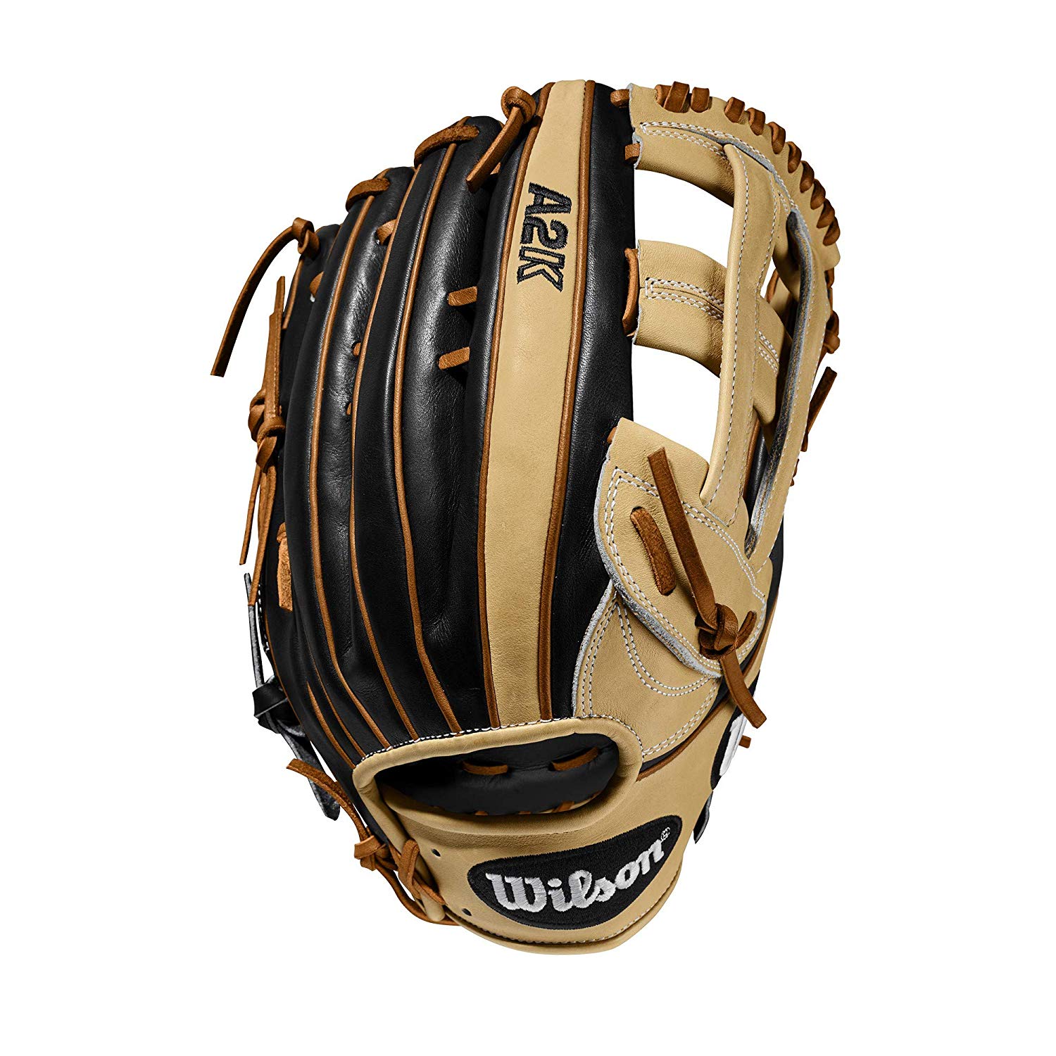 Dual Post Web Design and three times more shaping to help reduce break-in time Blonde and Black Pro Stock Select Leather, chosen for its consistency and flawlessness Rolled Dual Welting for long-lasting shape and quicker break-in Double Palm Construction providing maximum pocket stability.