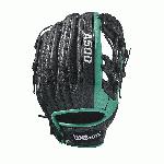 A500 RC22- 11.5 Wilson A500 RC22 Baseball GloveA500 Robinson Cano 11.5 Baseball Glove- Right Hand Throw A500 Robinson Cano 11.5 Baseball Glove- Left Hand Throw WTA05RB17115 WTA05LB17115 Designed for youth players, this A500 11.5 model replicates Robinson Cano's Game Model A2000 RC22 glove in Black and Mariner's Green. It features an H-Web and maintains a shallow pocket perfect for all positions.The A500 is the lightest all-leather glove on the market. The glove's top-grain leather provides a flexible, ready-to-play feel that performs without the extra weight of other leather gloves. 11.5 H-Web Replica of Robinson Cano's Game Model glove, the A2000 RC22 GMGame-ready top grain leather shell provides all the feel without the wieght2x Palm Construction to reinforce the pocketDual WeltingTM for a durable pocketThe lighest all-leather glove on the market UtilityBoth10.75 h-web Game Ready Top Grain LeatherA500 1786 Showtime 11.5 Pedroia Fit Bandit 1786A1074 Wilson Players Video