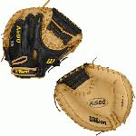 A500 CM32- 32 Wilson A500 CM32 Catcher's MittA500 32 Catchrs Baseball Glove - Right Hand ThrowWTA05RB16CM Designed for youth players, the 34 A5000 Catcher's MItt is built with a 12 Moon Web and is a replica of the A2000 1790 SS model, making it the ideal glove for young backstops.The A500 is the lightest all-leather glove on the market. The glove's top-grain leather provides a flexible, ready-to-play feel that performs without the extra weight of other leather gloves. 32 Catcher's Model Replica of the A2000 1790 SS modelPro Laced T-WebGame-ready top grain leather shell provides all the feel without the wieght2x Palm Construction to reinforce the pocketDual WeltingTM for a durable pocketThe lighest all-leather glove on the market CatcherRHT 32 12 Moon WebGame Ready Top Grain LeatherA800 CM34 Showtime CM34A1K CM33 A1074 Wilson Players Video