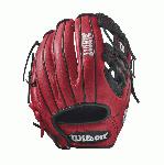 Bandit 1786 Pedroia Fit - 11.5 Wilson Bandit 1786 Pedroia Fit Infield Baseball GloveBandit 1786 Pedroia Fit 11.5 Infield Baseball Glove- Right Hand Throw WTA12RB171786PF The 1786 11.5 Bandit infield glove is made with red Soft Full-Grain Steerhide leather, an H-web and is perfect for the young travel infielder. It comes with Pedroia Fit for a snugger feel that many infielders enjoy. Using some of Wilson's most popular color palettes, the Bandit is the glove for the young travel ballplayer who likes a little style to go along with his on-the-field substance. Its soft full-grain steerhide brings the perfect balance of minimal break-in and outstanding durability.11.5 Infield Model H-web Soft Full-Grain Steerhide Leather Pedroia FitInfieldRHT 11.5 H-Web Soft Full-Grain Steerhide Leather Bandit 1786 Bandit 1786A2000 T-ShirtGlove Care Kit Aso-San Glove Mallet Aso breaks in Brandon Phillips Glove