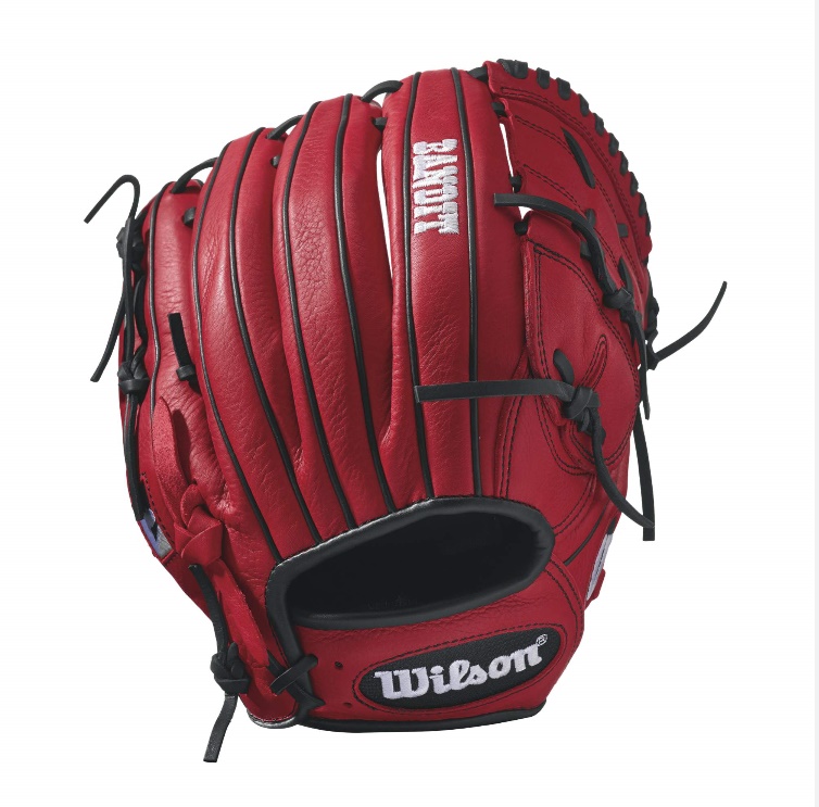 Bandit B212 - 12 Wilson Bandit B212 Pitcher Baseball GloveBandit B212 12 Pitchers Baseball Glove - Right Hand Throw Bandit B212 12 Pitchers Baseball Glove - Left Hand Throw WTA12RB17B212 WTA12LB17B212 The B212 12 Bandit pitcher's glove is made with red Soft Full-Grain Steerhide leather, a 2-piece web and is perfect for the young travel pitcher. Using some of Wilson's most popular color palettes, the Bandit is the glove for the young travel ballplayer who likes a little style to go along with his on-the-field substance. Its soft full-grain steerhide brings the perfect balance of minimal break-in and outstanding durability.12 Pitcher Model 2-Piece Web Soft Full-Grain Steerhide LeatherPitcherBoth12 2-Piece Web Soft Full-Grain Steerhide Leather Bandit 1786 A1K B2 A2000 T-ShirtGlove Care Kit Aso-San Glove Mallet Aso breaks in Brandon Phillips Glove
