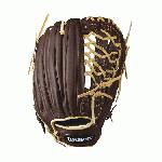 Hit the field game ready with the NEW Wilson Showtime slowpitch glove. With a full leather construction, the Showtime is ready when you are. Your new gamer has a low profile heel and double palm construction so that you will good to go all season long. - 14 Inch Slowpitch Model - 3X Web - Double Palm Construction to reinforce the pocket - Full Leather Construction for a better break in - Dual Welting for a durable pocket - Low profile heel makes glove for forgiving on bad hop grounders !-- Used to set table width because AUI is overriding the width attribute of the tables coming in description --                                                             