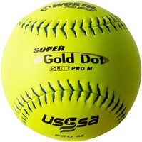 worth 12 pro comp super gold dot pro m softballs 1 dozen