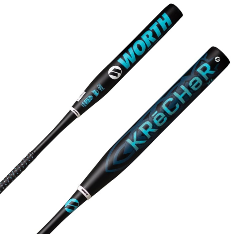 The 2023 KReCHeR XL USSSA Slowpitch Softball Bat is the perfect choice for power hitters. Its 13.5-inch X434 barrel is made from advanced carbon fiber materials, which expands the sweet spot and delivers top-notch performance right out of the wrapper. With this bat in hand, you'll easily crush balls and show off your power. The new Flex 60 handle is designed to optimize whip and feel, resulting in faster swing speeds and more pop. It also comes with a .5 oz endload for added weight in the end of the barrel for extra power. Show off your beastly hitting skills with the sleek design of the 2023 KReCHeR XL Slow Pitch Softball Bat.  Product Features:  13.5-inch Barrel Length XL Endload (.5 oz) Swing Weighting 2 1/4-inch Barrel Diameter X434 Barrel Technology for improved barrel flex and performance Innovative Flex 60 handle for faster swing speeds and more whip Two-piece, composite softball bat Opti Grip Knob Full 12-month Manufacturer's Warranty Approved for use in USSSA, NSA, and ISA sanctioned leagues and tournaments Meets new 240 USSSA NTS Testing Standards 