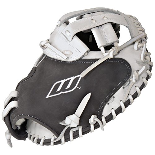Worth Liberty Advanced Catchers Mitt Fastpitch Softball Glove 34 inch LACMGW (Right Hand Throw) : Worths most popular Fast pitch Softball Glove line, the Liberty Advanced Series, set the standard for elite softball players. Designed for longevity, game-readiness and on-field performance, these gloves feature pro soft shell leather and linings, and USA Pro Grade-tanned laces. The palm lining and outer shell are constructed of the same leather to enhance consistent break-in for the perfect pocket. Most models include custom-fit hand adjustments and cushioned finger backs for a more secure fit and better glove control. Double-tanned shell leather and USA-tanned pro lace provide unmatched durability Full-grain cushioned finger back linings for added comfort Custom-fitted pull straps for easy hand adjustments Poron XRD palm and index finger pads significantly reduce ball impact for greater protection 34 Fastpitch Catcher's Pattern Pro H Web  Custom-fit, adjustable, non-slip pull strap back.