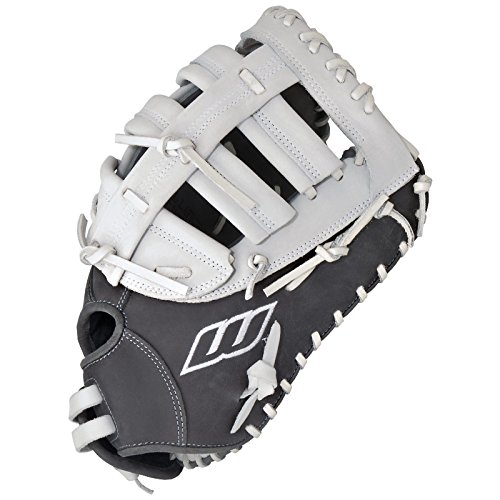 Worth Liberty Advanced First Base Mitt Fastpitch Softball Glove 13 inch LAFBGW (Right Hand Throw) : Worths most popular Fastpitch Softball Glove line, the Liberty Advanced Series, set the standard for elite softball players. Designed for longevity, game-readiness and on-field performance, these gloves feature pro soft shell leather and linings, and USA Pro Grade-tanned laces. The palm lining and outer shell are constructed of the same leather to enhance consistent break-in for the perfect pocket. Most models include custom-fit hand adjustments and cushioned finger backs for a more secure fit and better glove control.